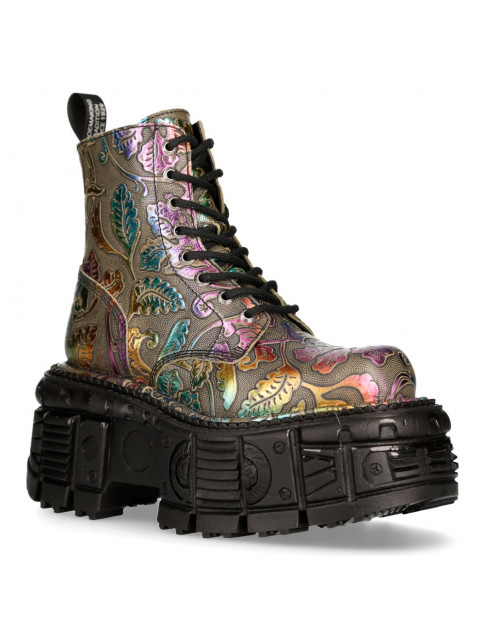 NEWROCK ALL COLORS GIRL'S MILITARY STYLE DESIGN BOOTS