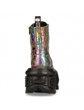 NEWROCK ALL COLORS GIRL'S MILITARY STYLE DESIGN BOOTS