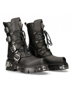 NEW ROCK REACTOR BLACK HEAVY GOTHIC BOOTS