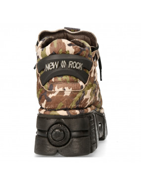 NEWROCK COMBAR CAMOUFLAGE PLATFORM SHOES WITH LACES