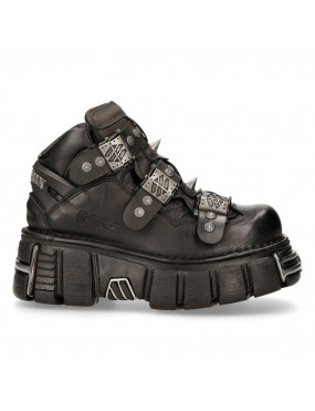 black lace boot heels