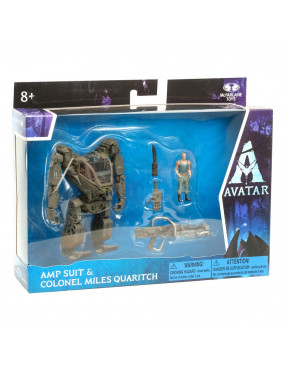 Avatar Figures Deluxe Medium Amp Suit & Colonel Miles Quaritch