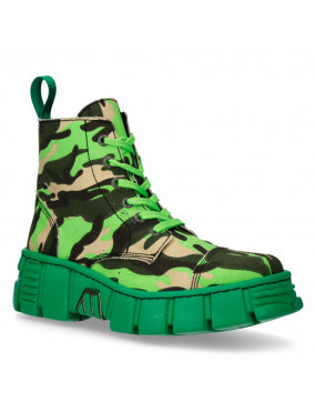 Fashion camouflage style green boots