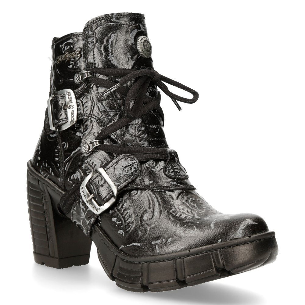 New Rock Botas De Cuero Para Mujer