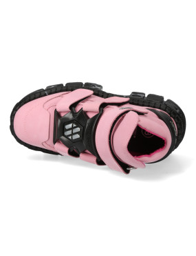Tank platform shoes pink