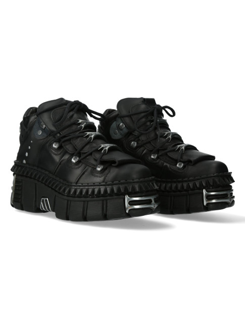 Newrock black platform shoes