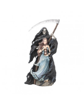 SUMMON THE REAPER GOTHIC FIGURINE BY ANNE STOKES WOMAN AND REAPER ORNAMENT