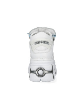 Newrock white napa Ankle boots